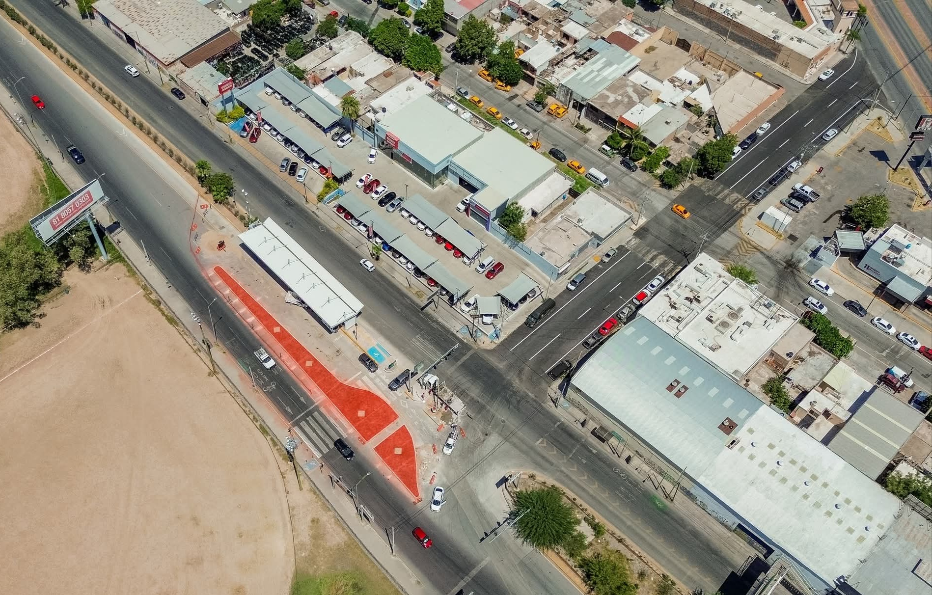 Paso vial Diana Laura registra un avance del 50%