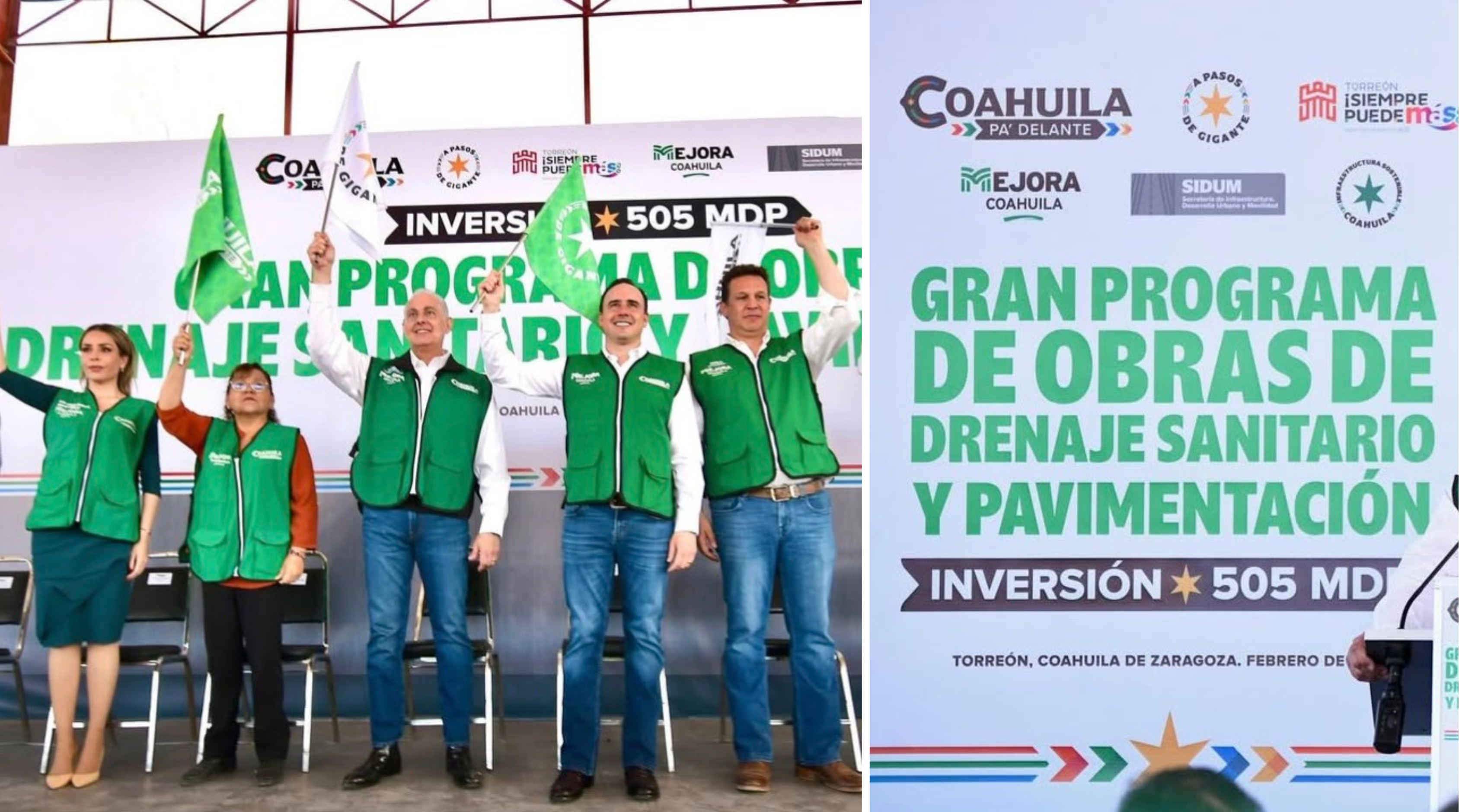Arranca inversión histórica en drenaje sanitario y pavimentación en Torreón